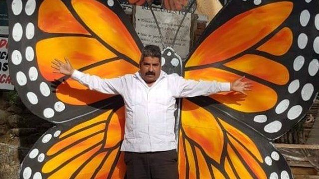 Pie de foto: Homero Gómez, defensor del santuario de la mariposa monarca y asesinado en enero de 2020.